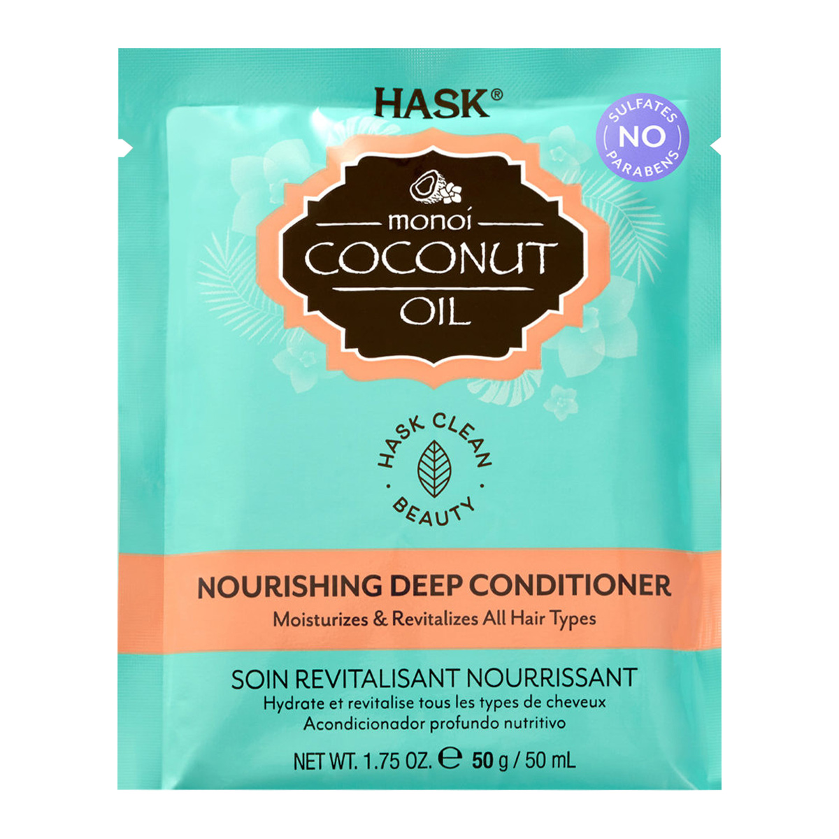Hask Monoi Coconut Oil Nourishing Deep Conditioner, 50 ml