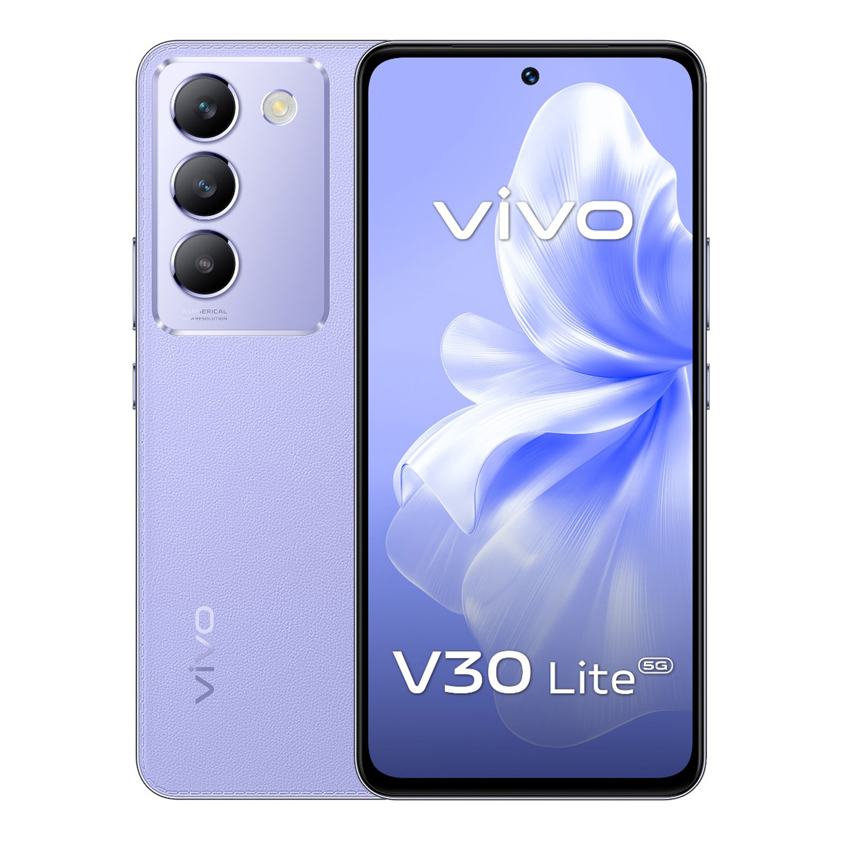 Vivo V30 Lite 5G Smartphone, 12 GB RAM, 256 GB Storage, Leather Purple