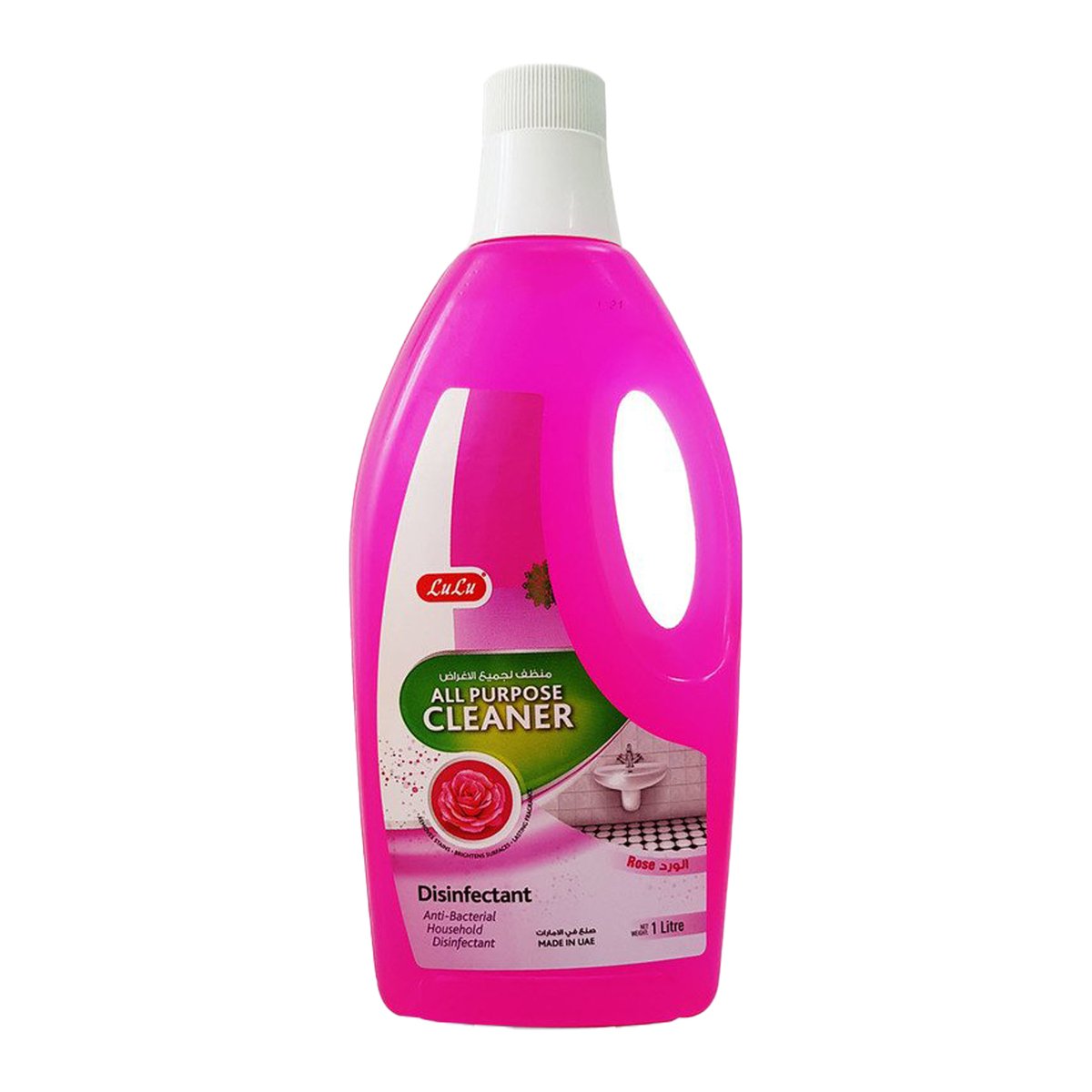 Buy LuLu Disinfectant All Purpose Cleaner Rose 1Litre Online at Best Price | All Purpose Cleaner | Lulu UAE in UAE