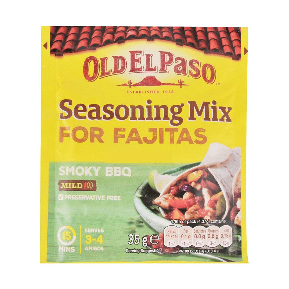 Old El Paso Smoky BBQ Seasoning Mix for Fajitas 35 g