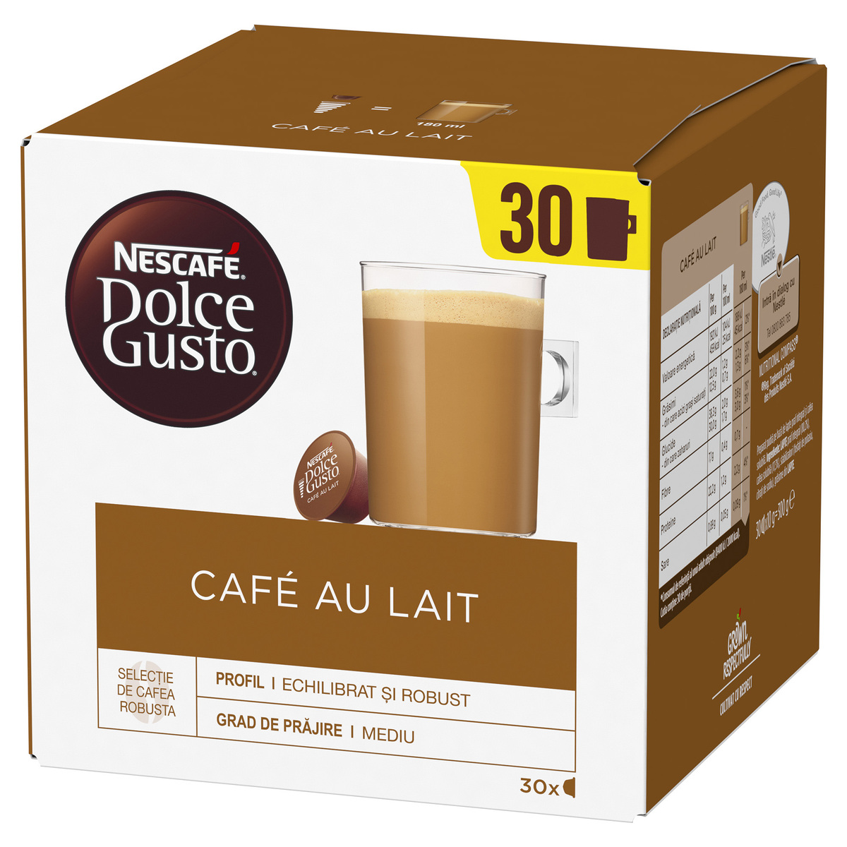Nescafe Dolce Gusto Cafe Au Lait Coffee Capsules 30 pcs 300 g