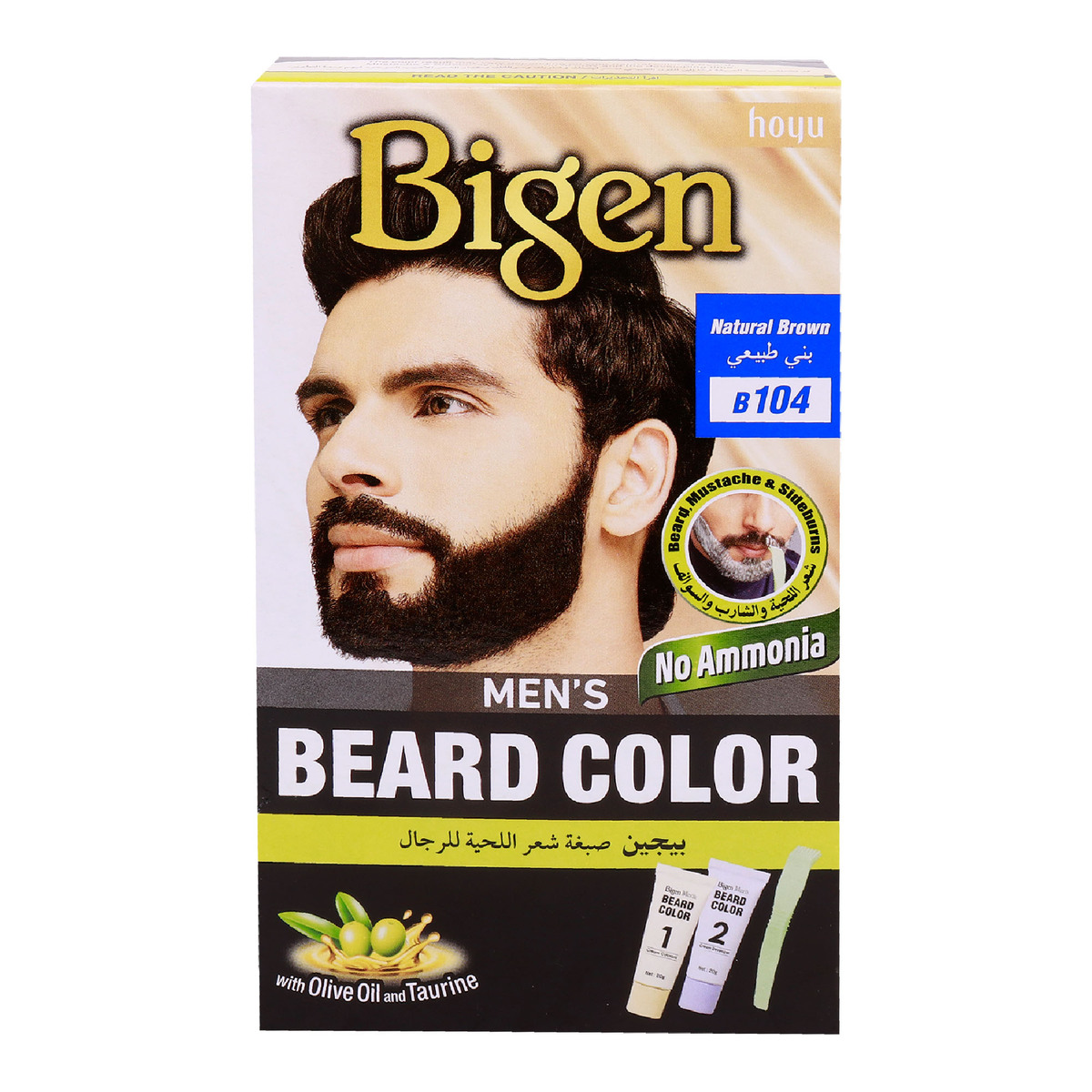 اشتري قم بشراء بيجين صبغة شعر اللحية للرجال بني طبيعي B104 Online at Best Price من الموقع - من لولو هايبر ماركت M/Beard&Mostch Clrnt في الامارات
