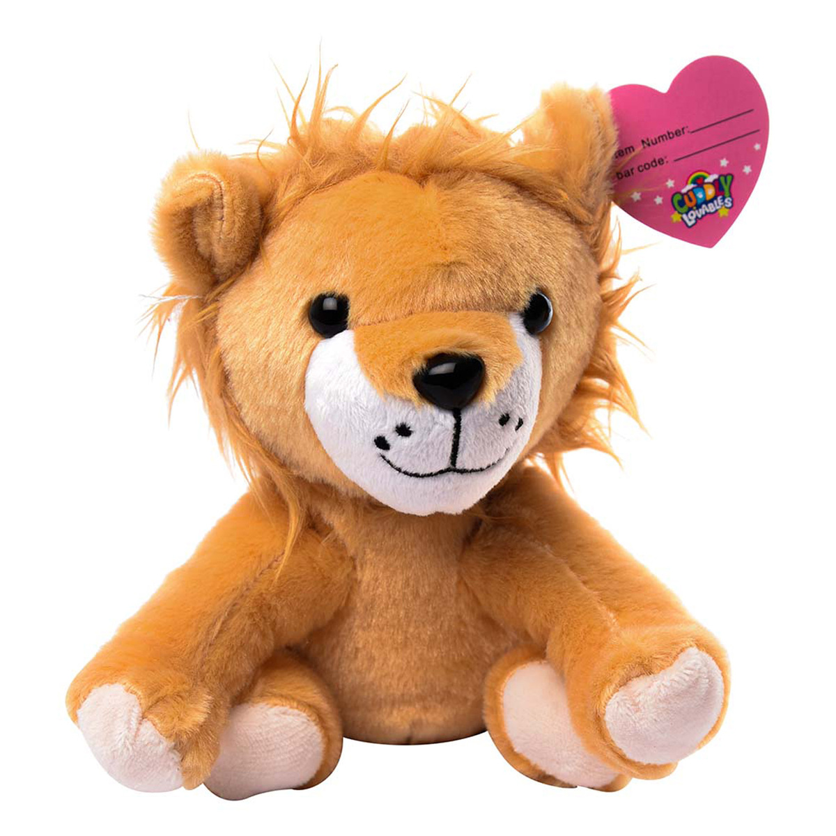 Cuddly Lovables Roary Lion Plush Toy, 15 cm, Orange, CL45