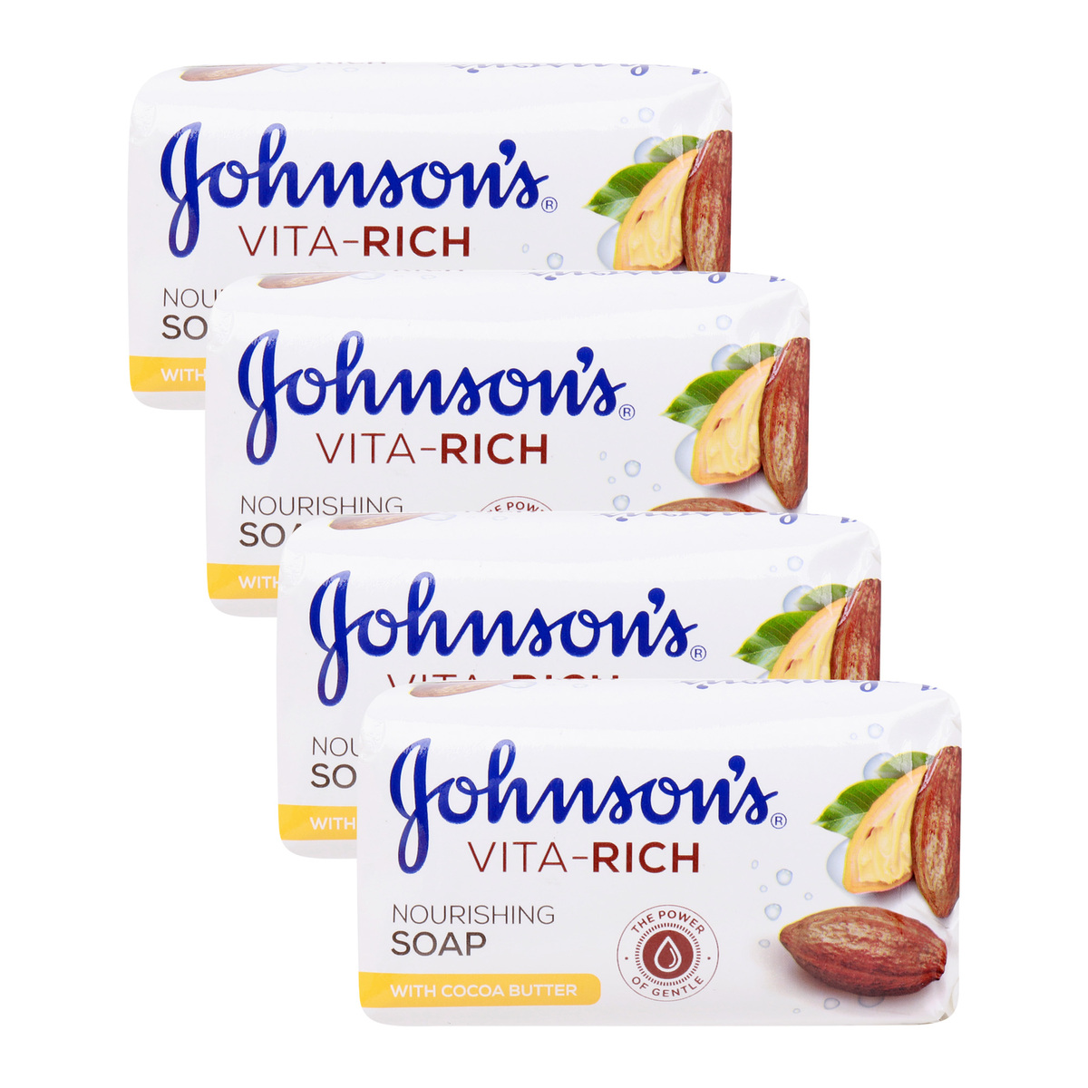 Johnson & Johnson Vita Rich Nourishing Cocoa Butter Soap, 4 x 175 g