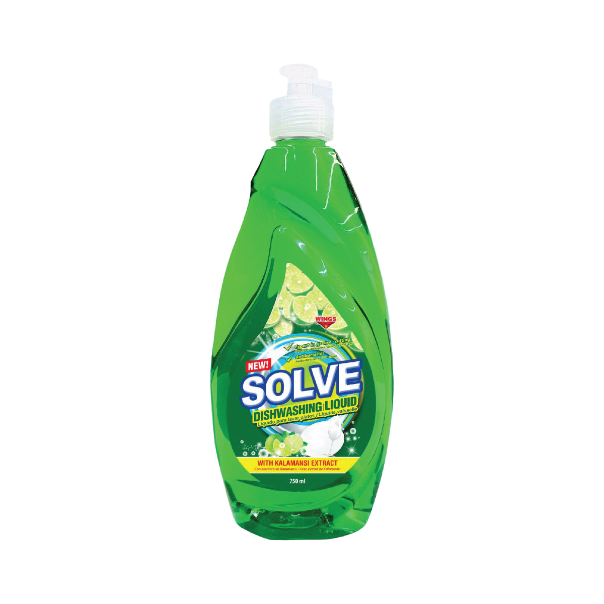 Solve Dishwash Liquid Lime 750ml