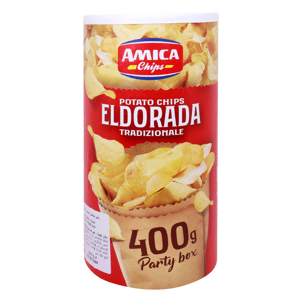 Amica Chips Eldorada Tradizionale Can Potato Chips 400 g
