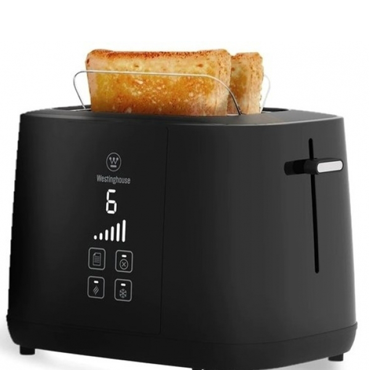 Westinghouse 2 Slice Digital Bread Toaster, 1000 W, Black, WKTTLD7051
