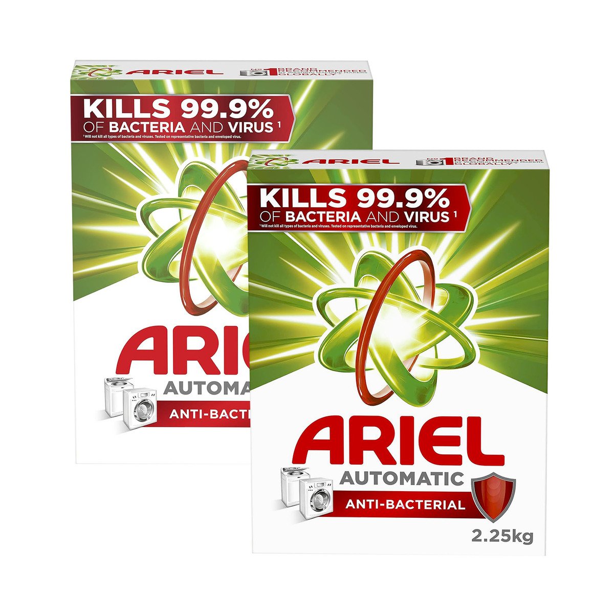 Buy Ariel Automatic Anti-Bacterial Washing Powder 2 x 2.5 kg Online at Best Price | Front load washing powders | Lulu UAE in UAE
