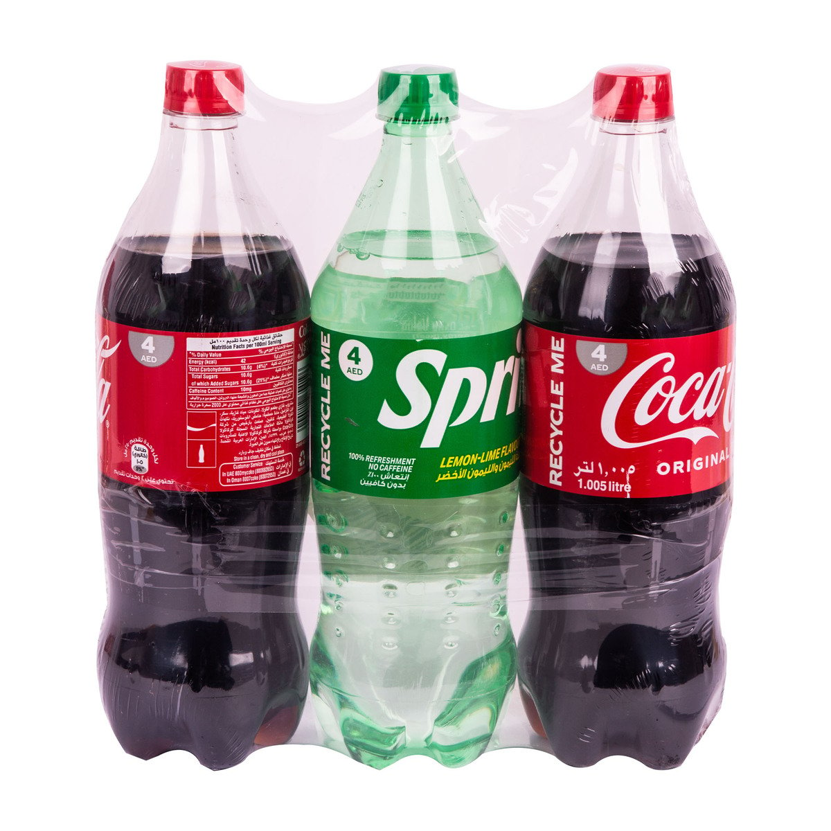 Coca Cola Sprite Assorted 3 x 1.005 Litres