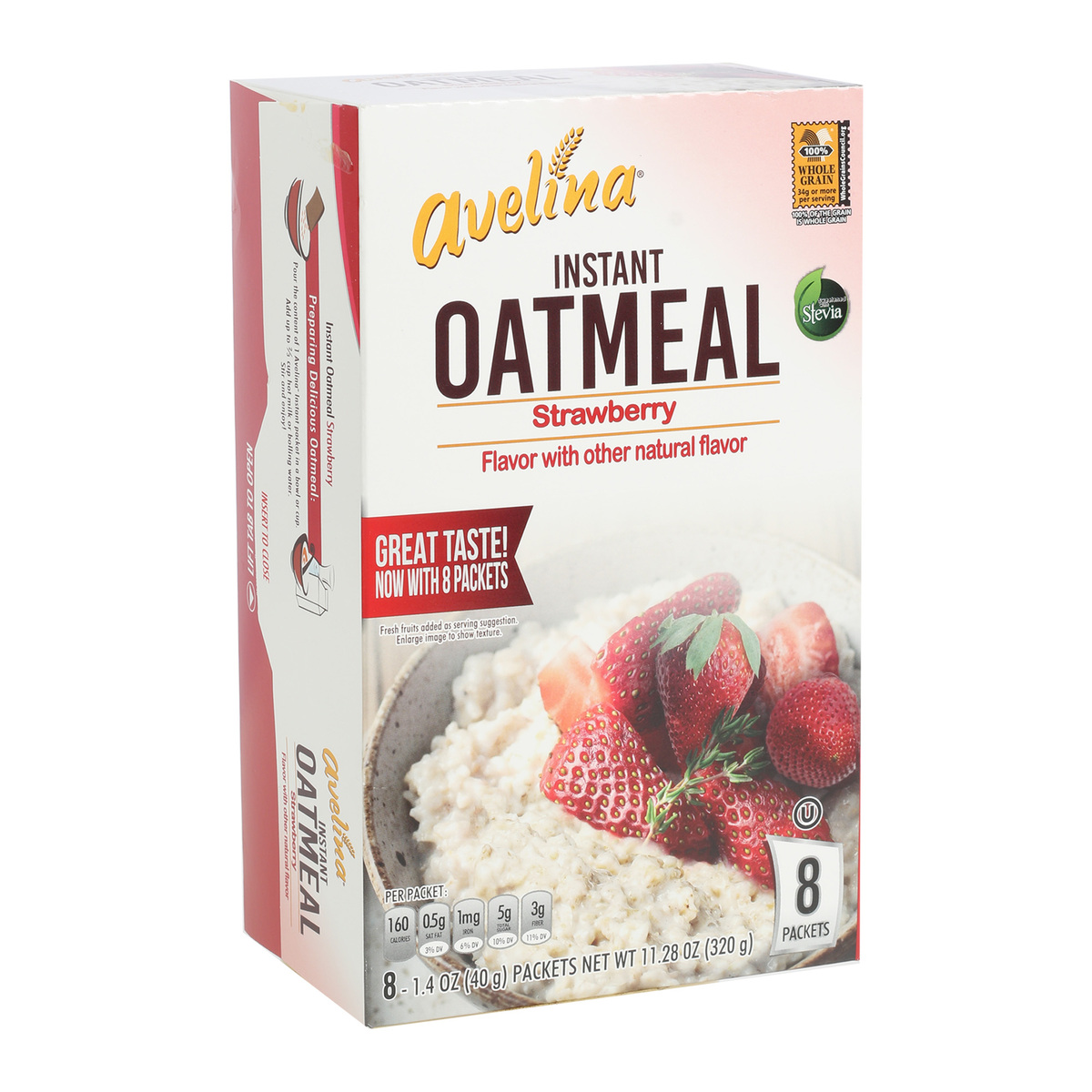 Avelina Instant Oatmeal Strawberry 8 Packets 320 g