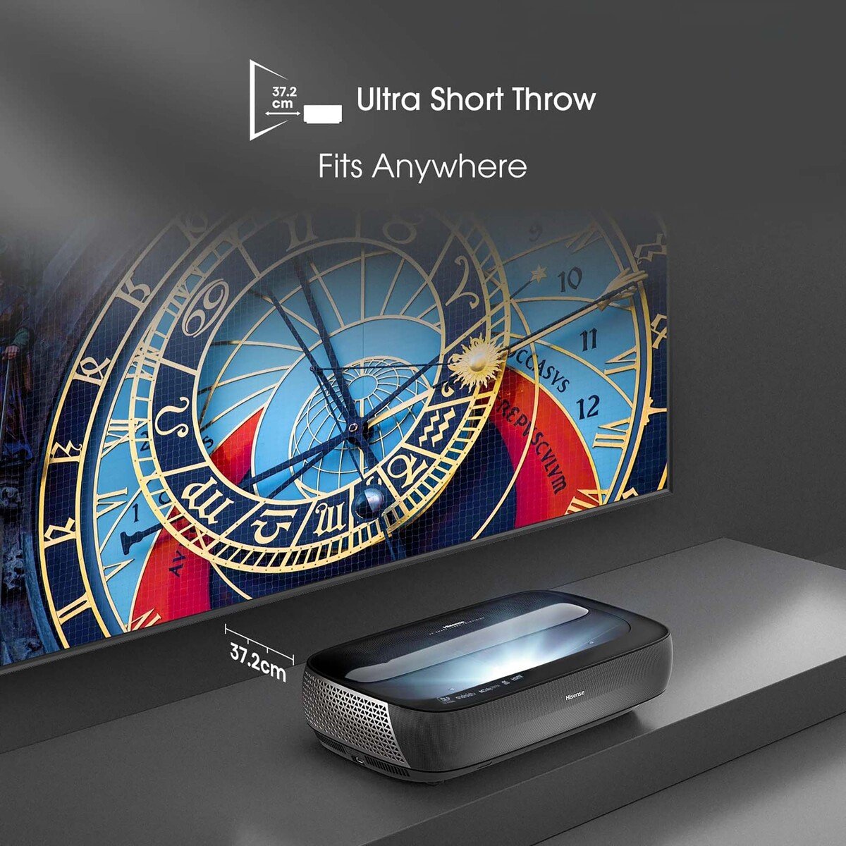 Hisense 120 Inches 4K UHD Laser TV, Black, 120L9G