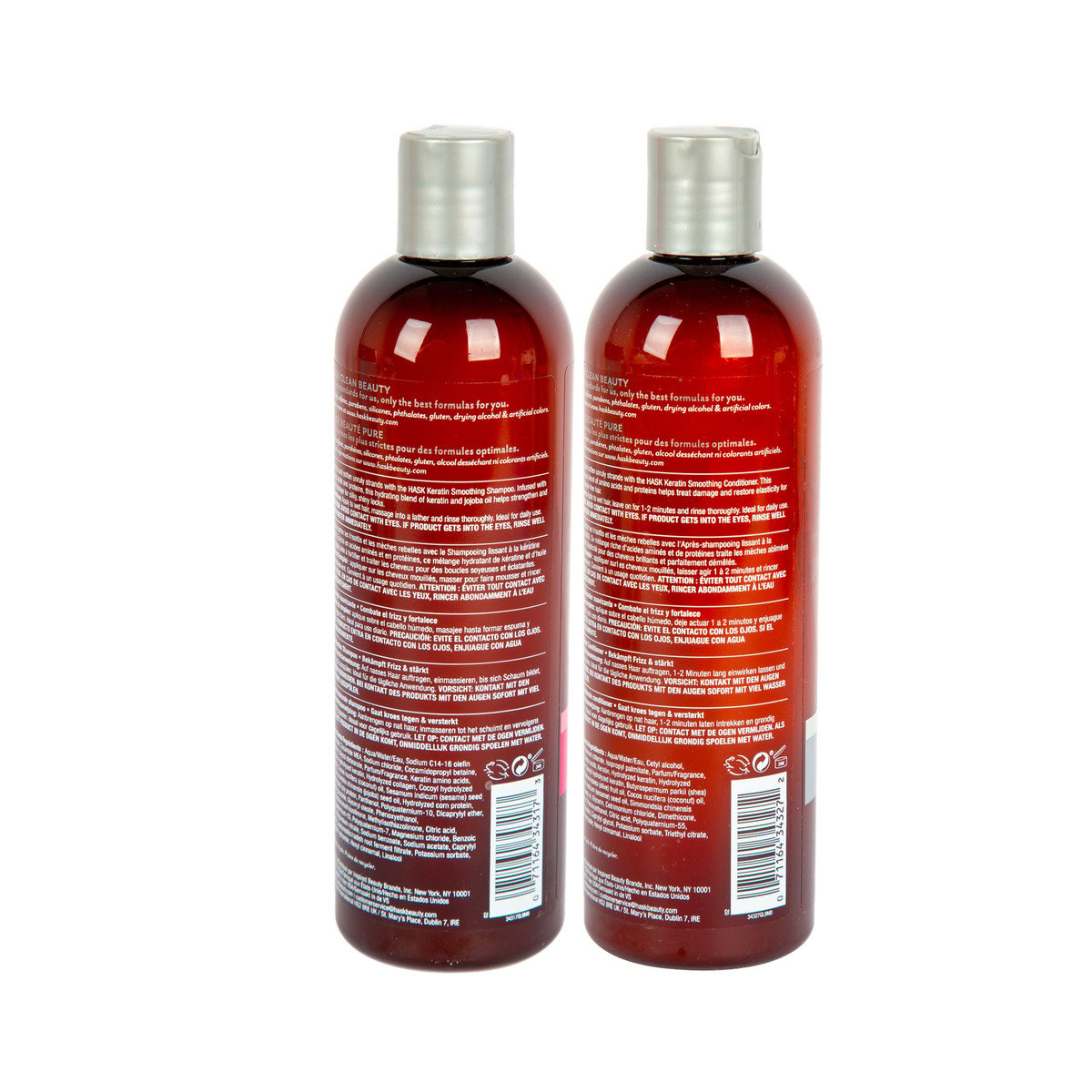 Hask Keratin Protein Smoothing Shampoo 355 ml + Conditioner 355 ml