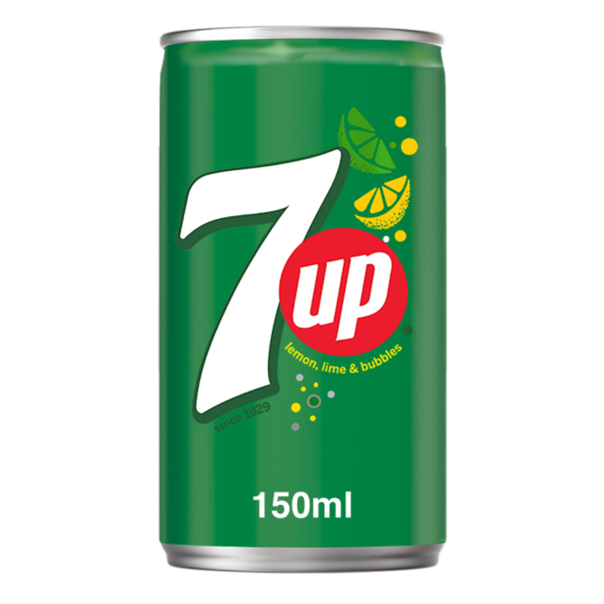اشتري قم بشراء 7UP Carbonated Soft Drink Can 12 x 150 ml Online at Best Price من الموقع - من لولو هايبر ماركت Cola Can في السعودية