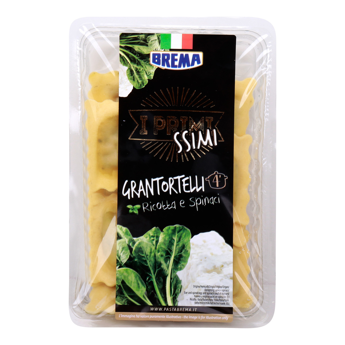 Brema Grantortelli Ricotta & Spinach, 250 g