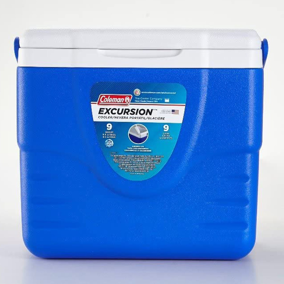 Coleman 9 Quart Excursion Cooler, Blue, 6209-718