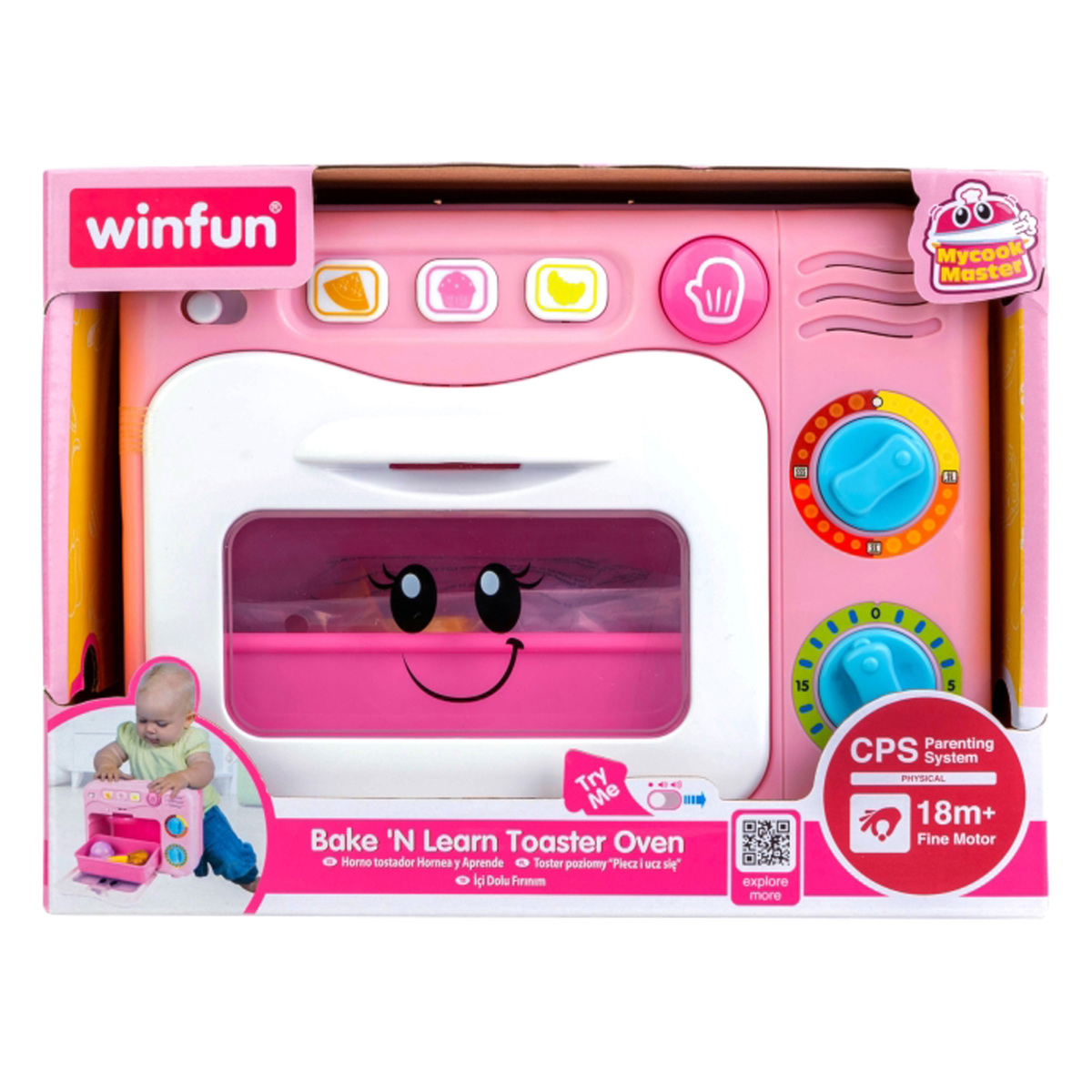 Winfun Bake 'N Learn Toaster Oven Girl, Multicolor, 0761G-01