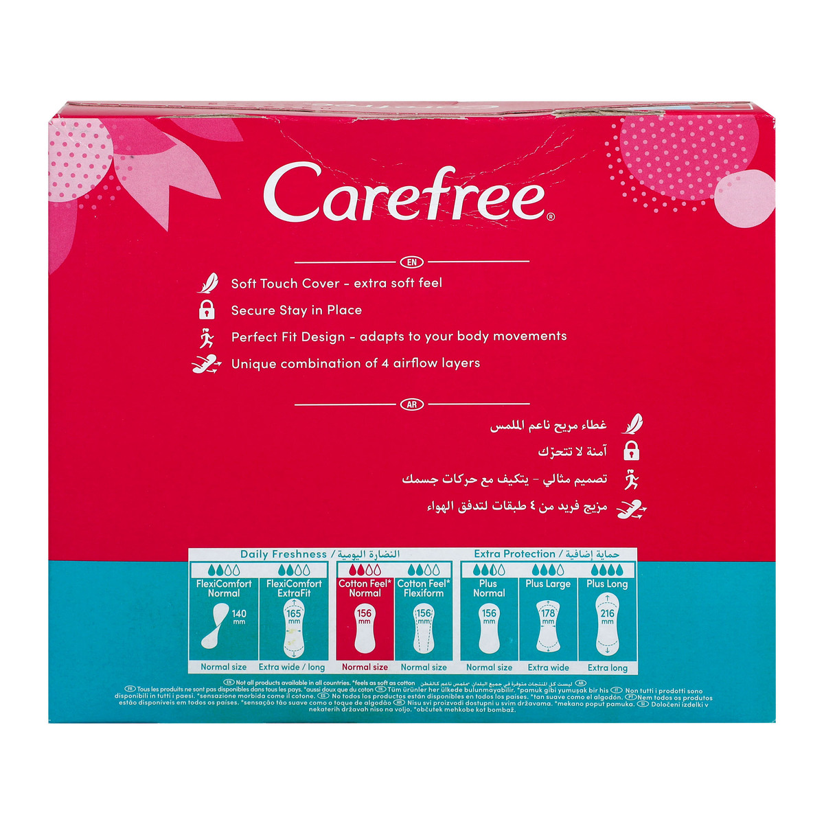 Carefree Cotton Feel With Fresh Scent Pantyliner 100 pcs Online at Best  Price, Sanpro Panty Liners