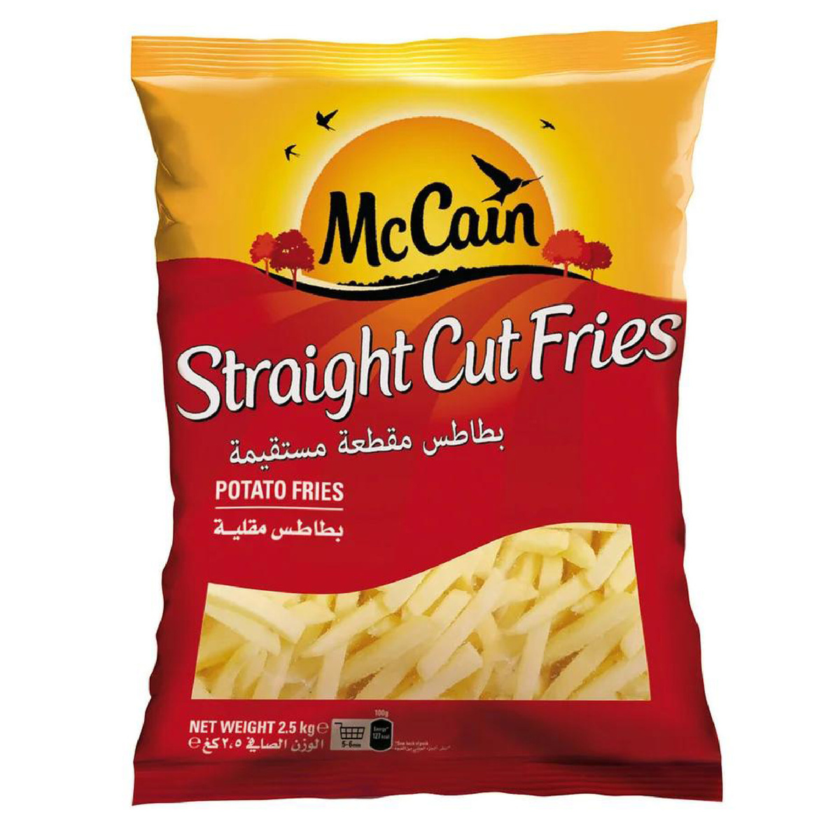 McCain Straight Cut Potato Fries Value Pack  2.5 kg