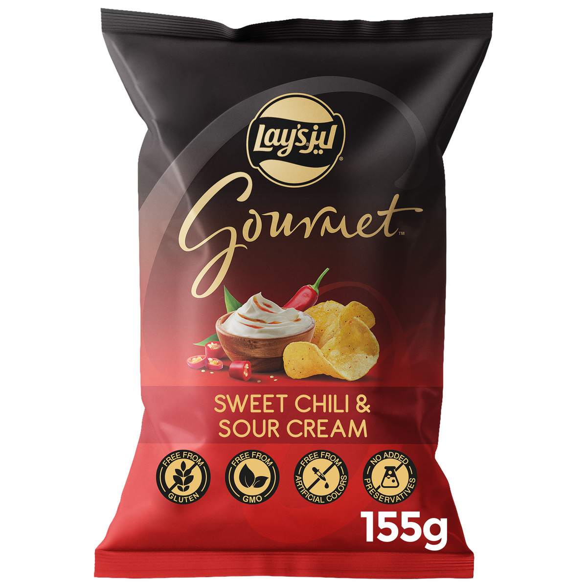 Lay's Gourmet Sweet Chili and Sour Cream 155 g
