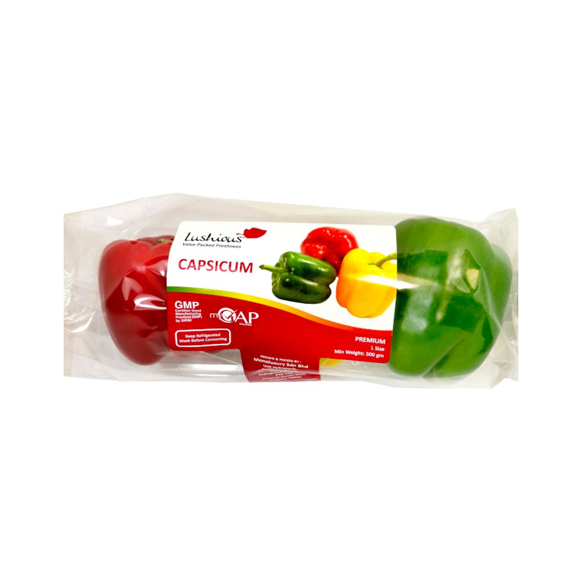Lushious mixed Capsicum 500g Approx Weight