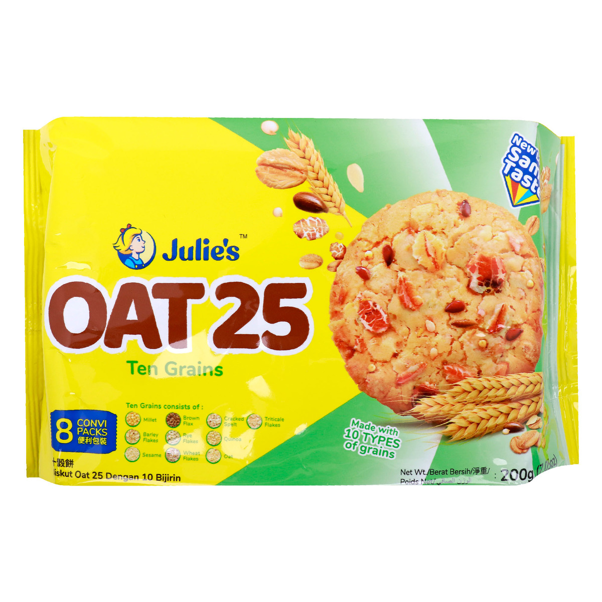 Julies Oat 25 Ten Grains Biscuits 200 g Online at Best Price | Fiber ...