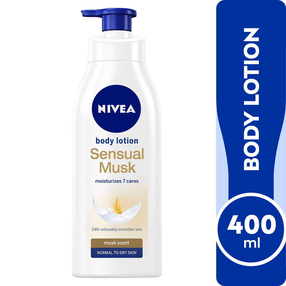 Buy Nivea Body Lotion Sensual Musk Normal to Dry Skin 400 ml Online at Best Price | Body Lotion | Lulu UAE in UAE