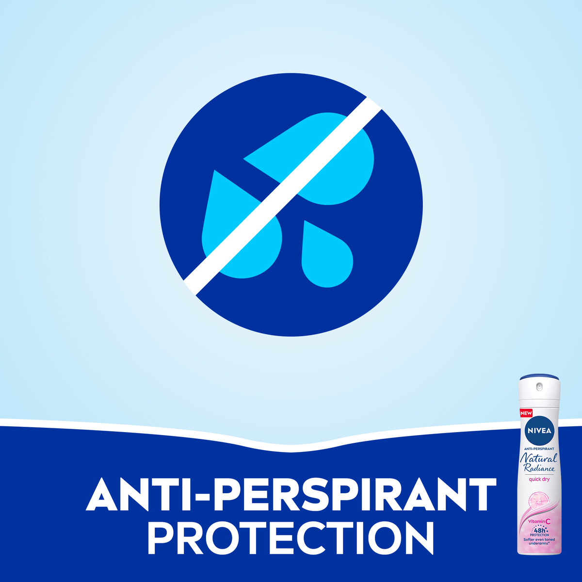 Nivea Antiperspirant Spray For Women Natural Radiance Value Pack 2 x 150 ml