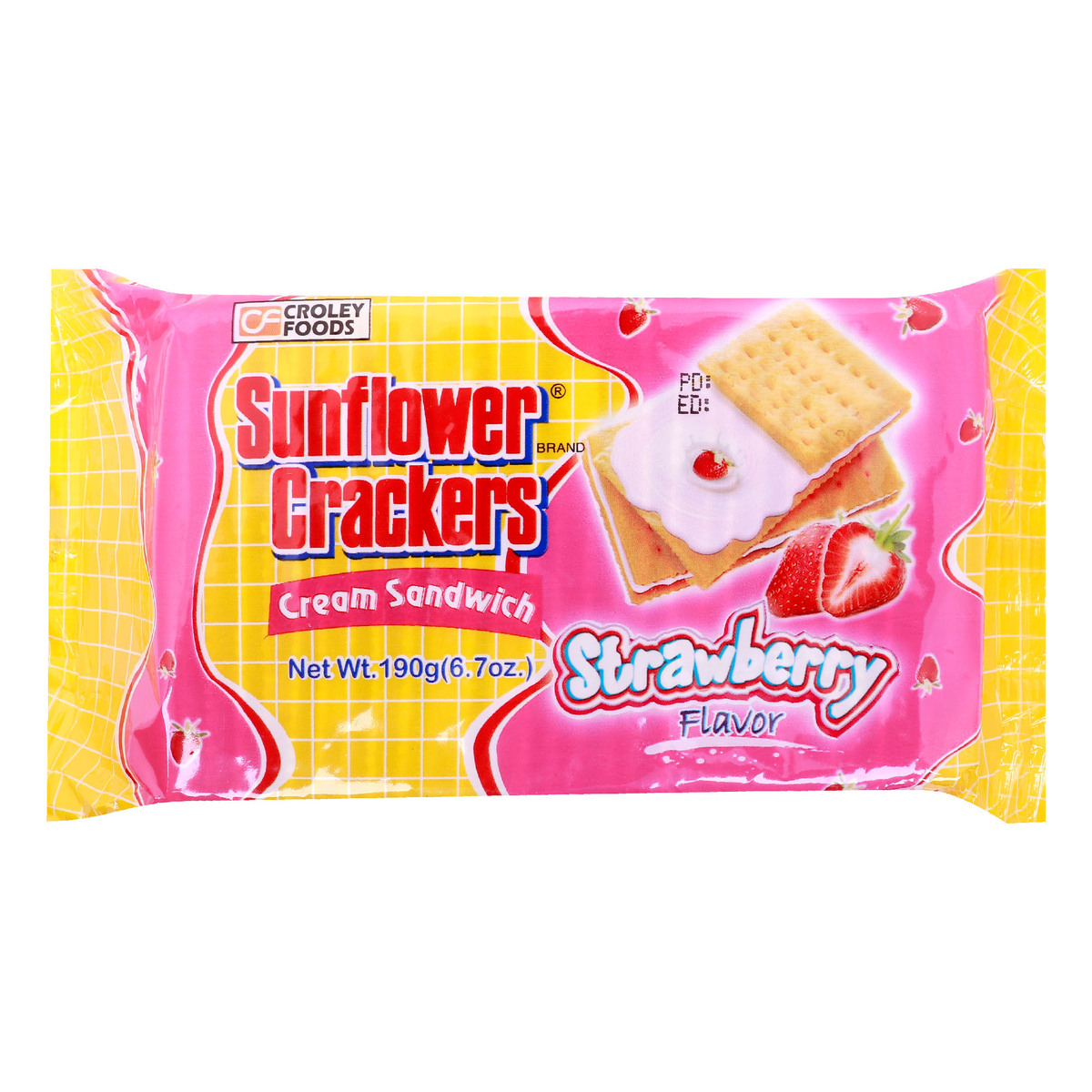 Sunflower Crackers strawberry flavor 190 g