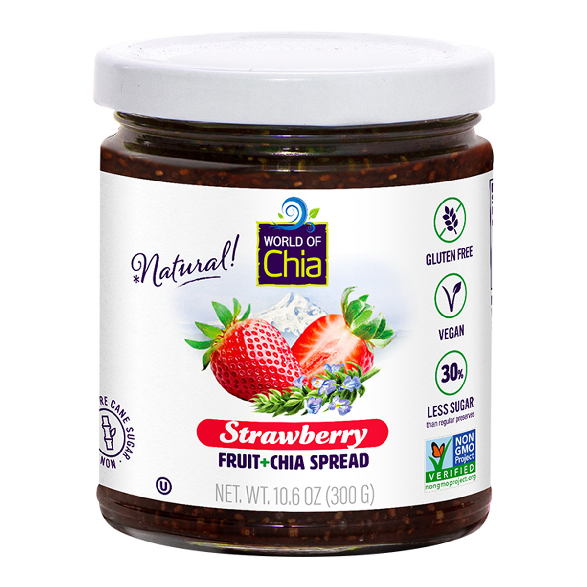World Of Chia Strawberry Fruit + Chia Spread 300 g