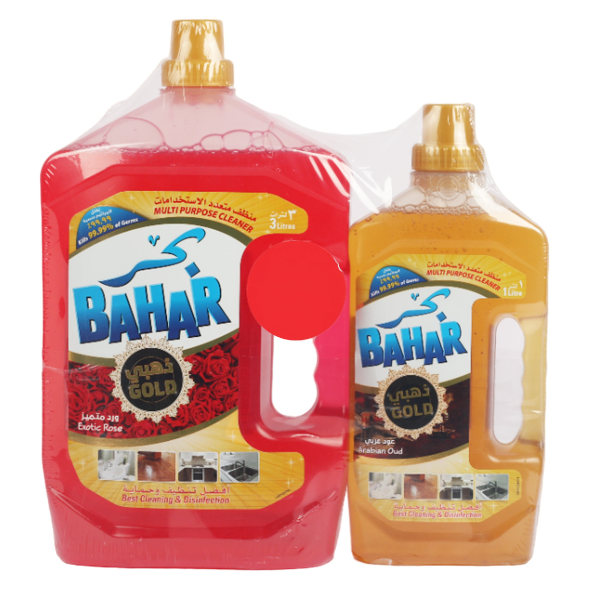 Bahar Gold Multi Purpose Cleaner Exotic Rose 3 Litres + 1 Litre