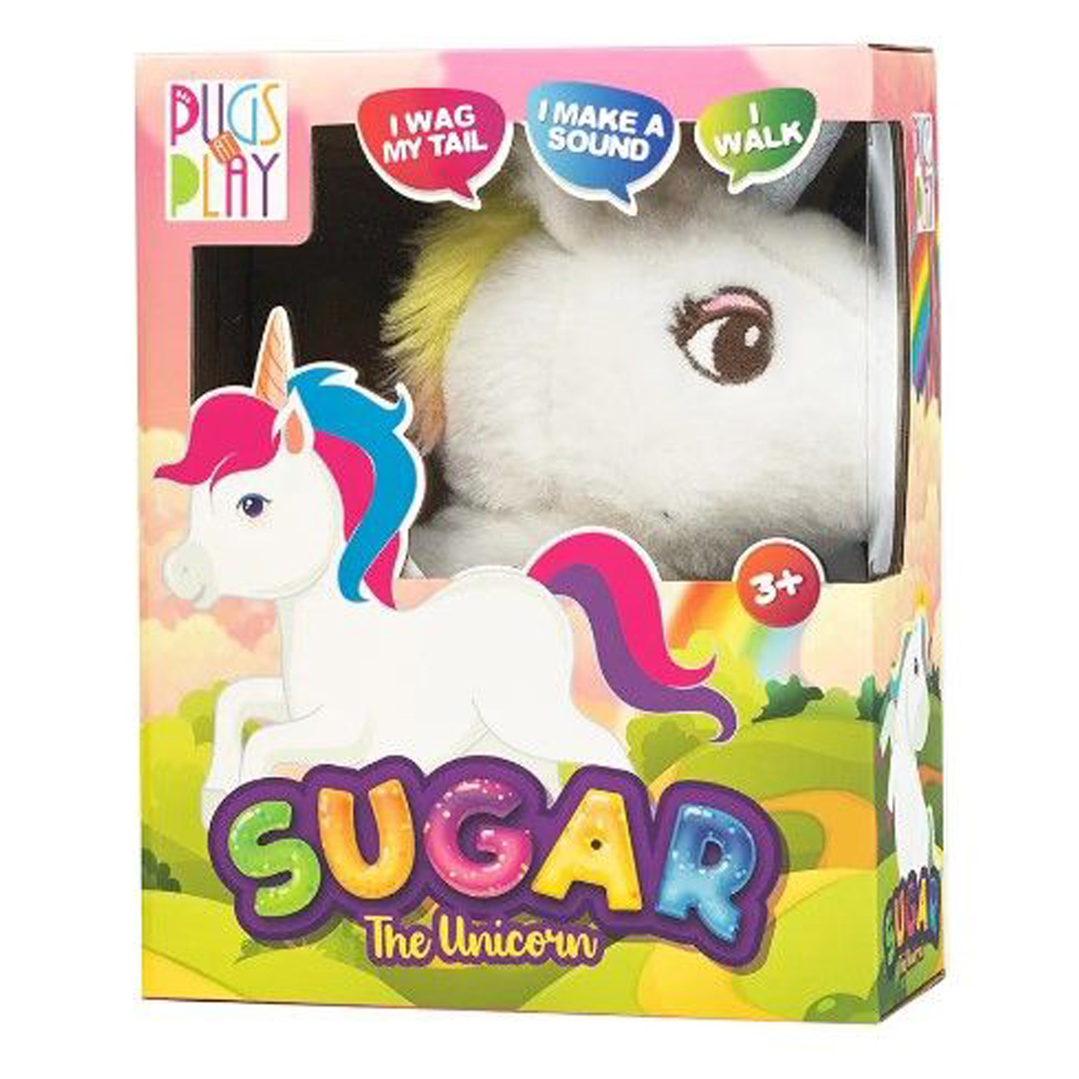 Pugs at Play Sugar Unicorn, Cream, ST-PAP38