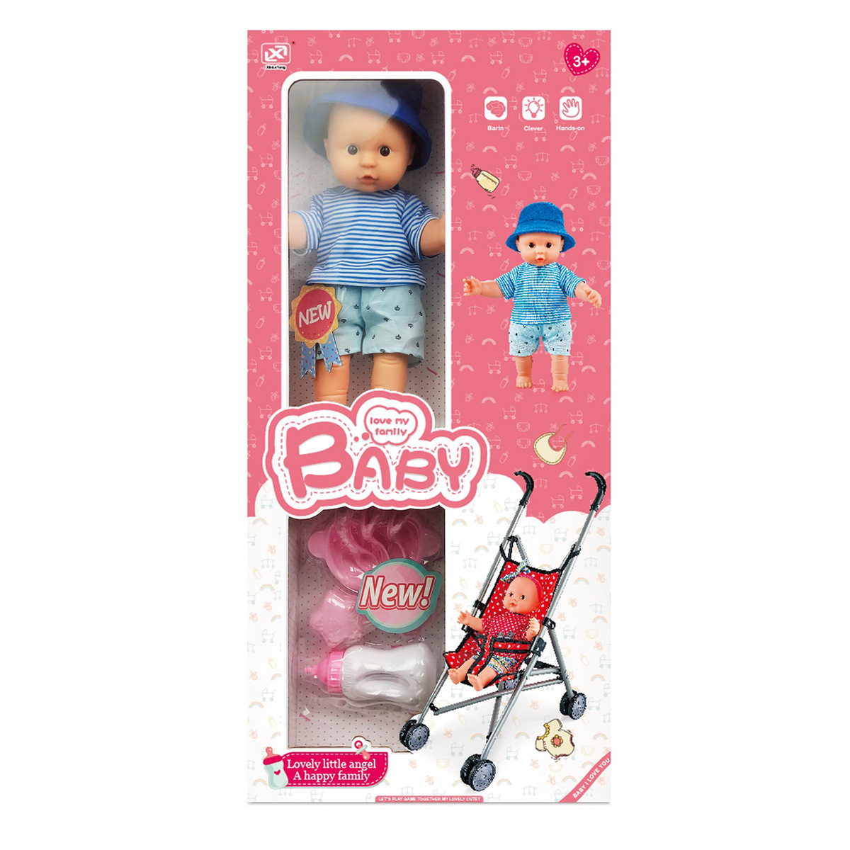 Fabiola Baby Doll With Stroller 7145-1