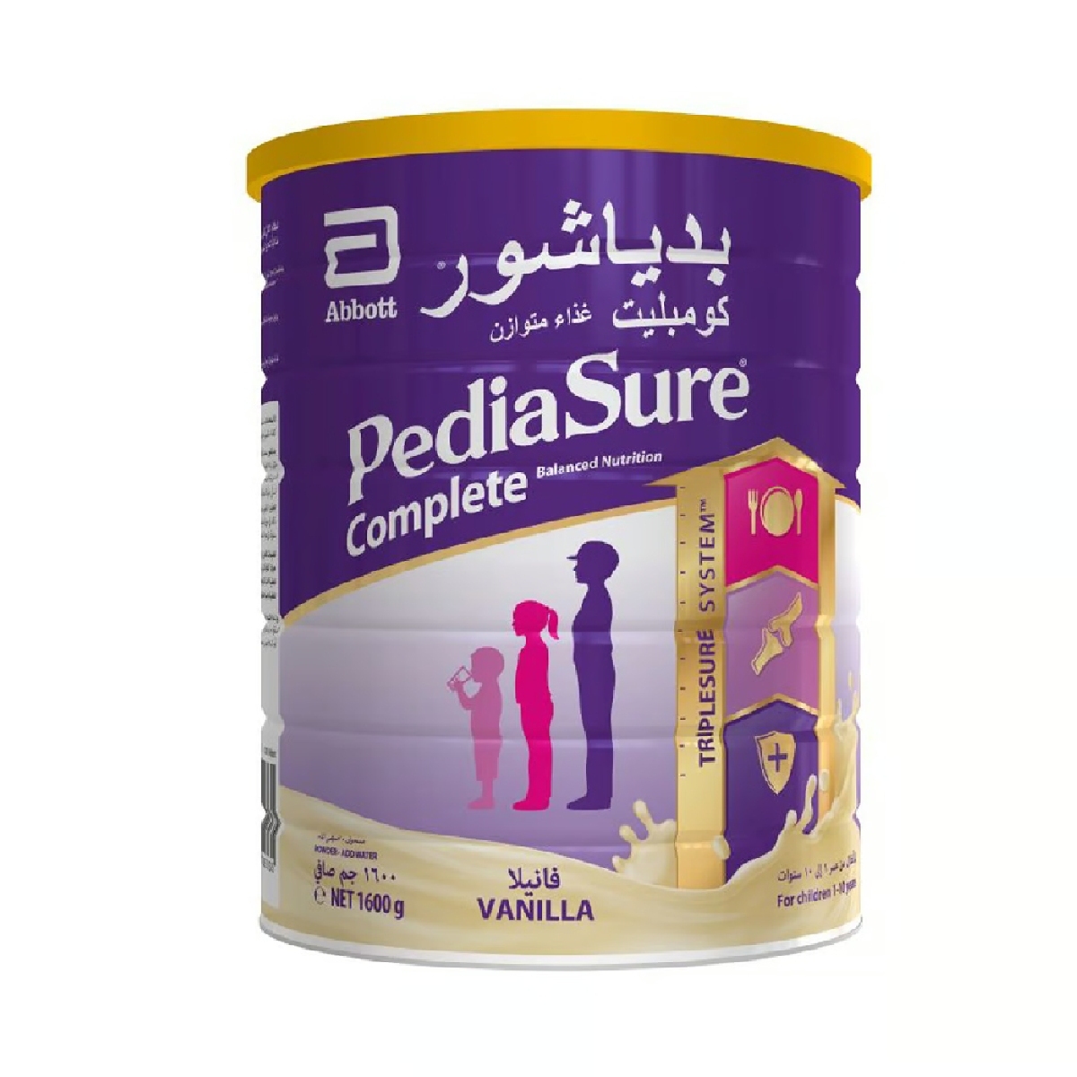 Pediasure Triplesure Complete Balanced Nutrition Vanilla Flavour From 1-10 Years 1.6 kg + 400 g