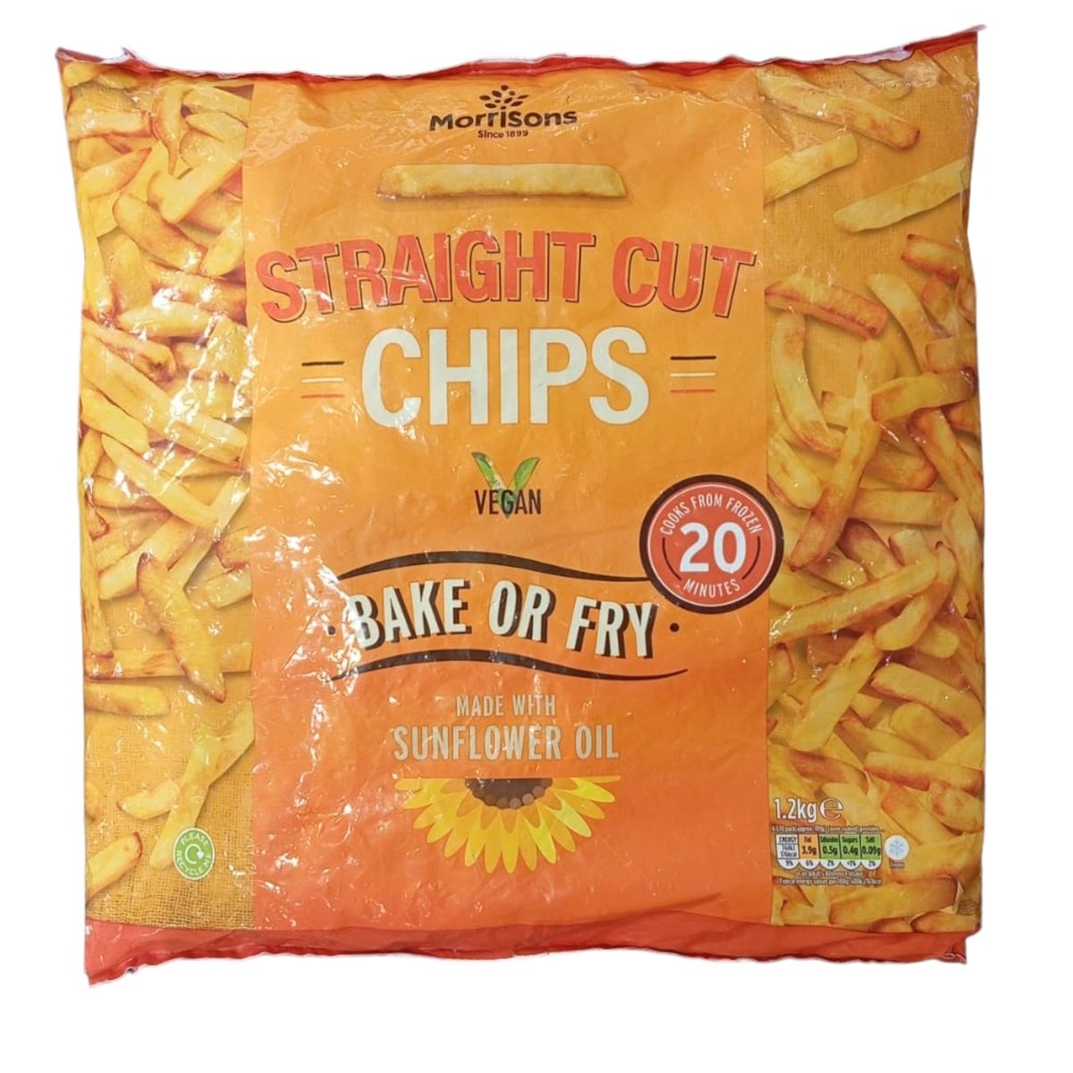 Morrisons Straight Cut Chips 1.2 kg