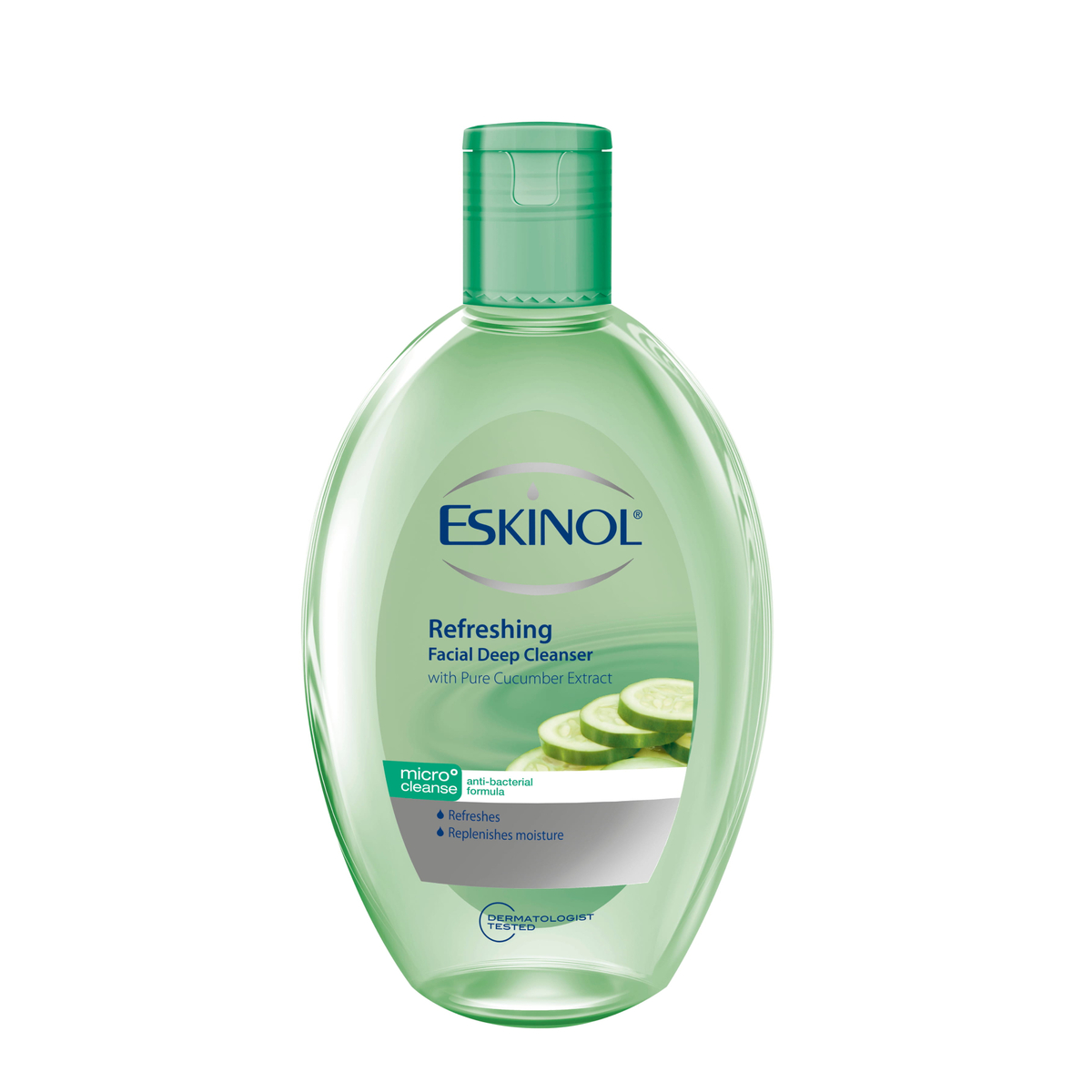 Eskinol Refreshing Facial Deep Cleanser with Pure Cucumber Extracts 225 ml