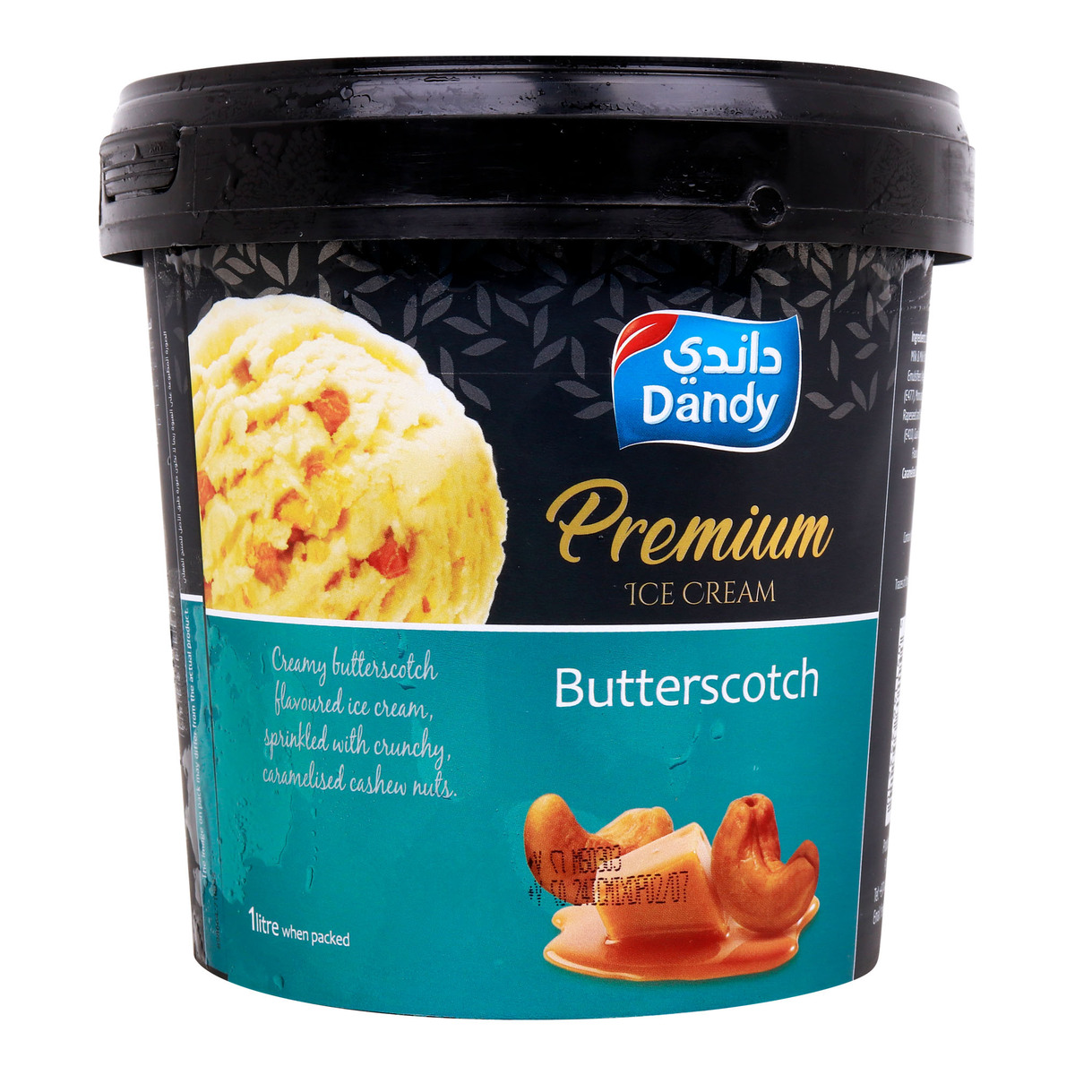 Dandy Premium Butter Scotch Ice Cream, 1 Litre