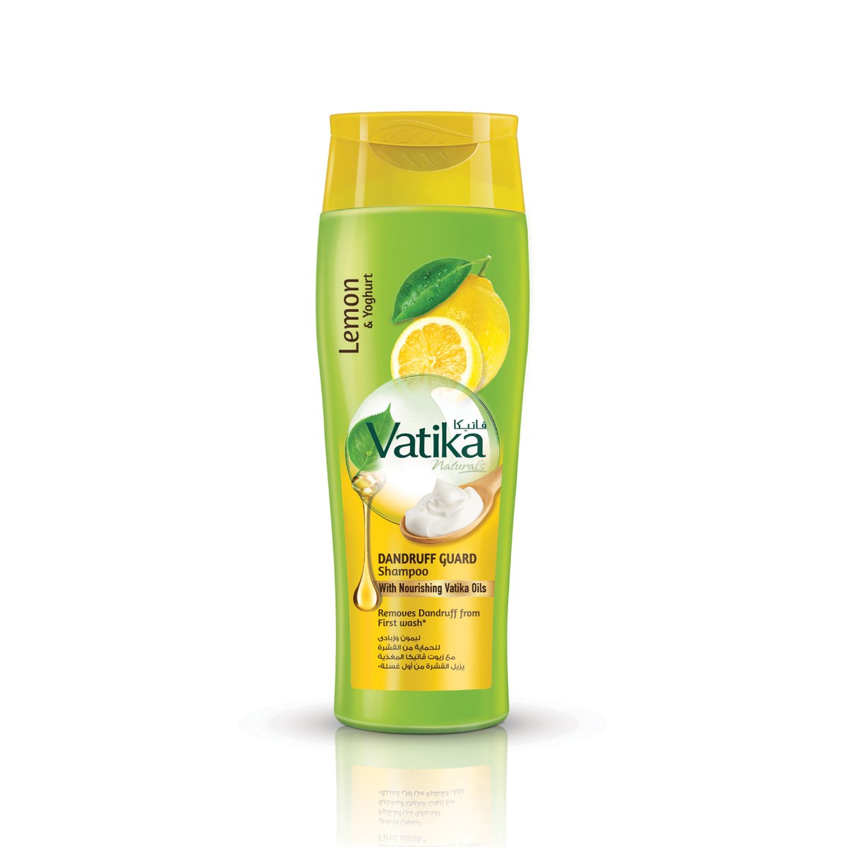 Vatika Naturals Dandruff Guard Shampoo Lemon & Yoghurt Removes Dandruff From First Wash 200 ml