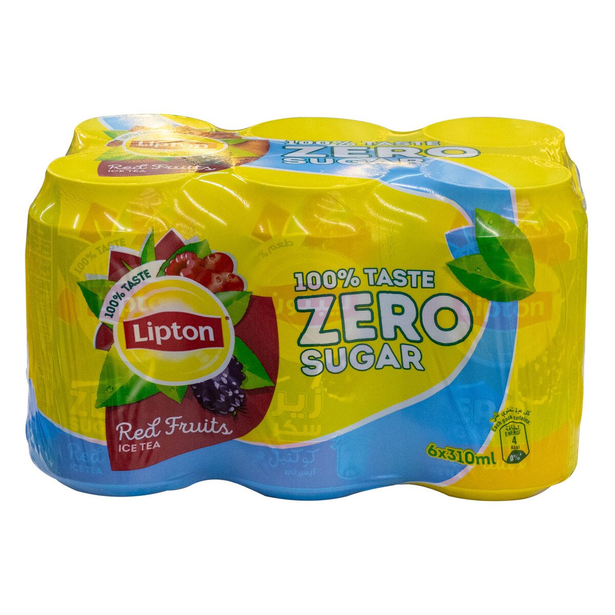 Lipton Zero Sugar Red Fruits Ice Tea 6 x 310 ml