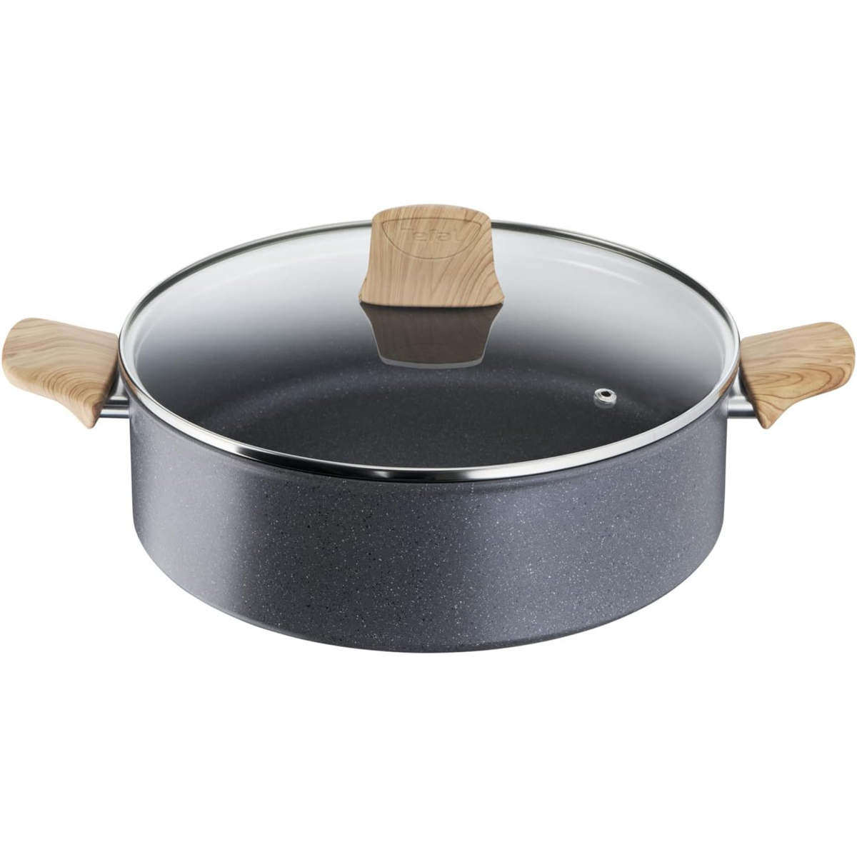 Tefal Titanium Anti-Scratch Coating Cooking Pot Natural Force, 28 cm, G2667283
