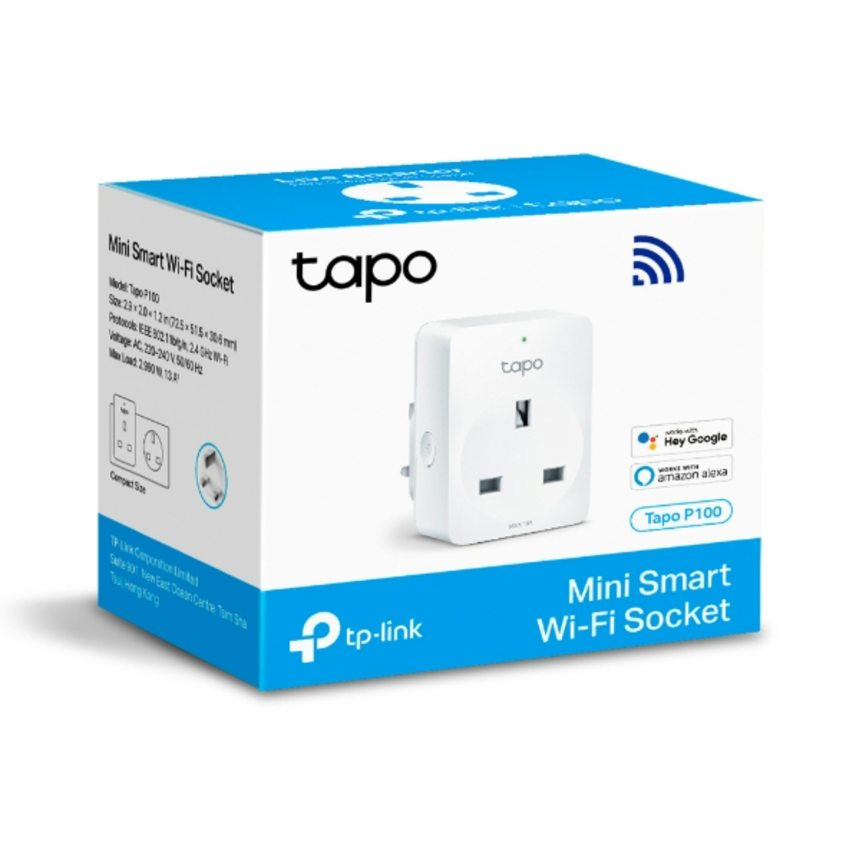 Tp-Link Mini Smart Wi-Fi Socket, Tapo P100 V1