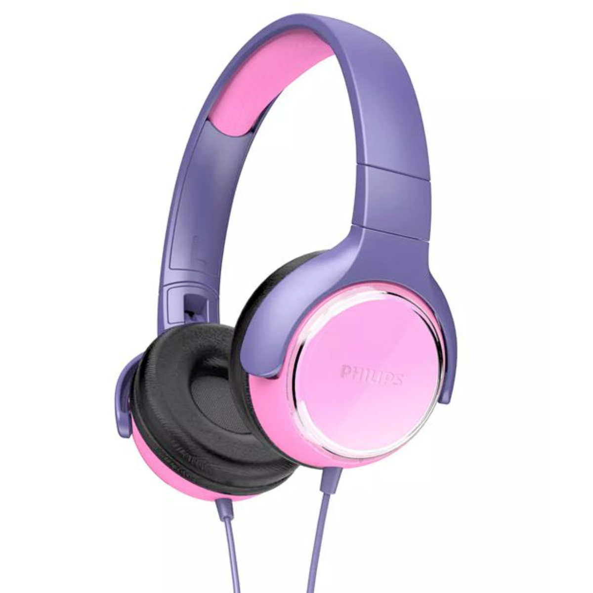 Philips Kids Wired HeadPhone with Mic, Pink/Purple, TAKH301