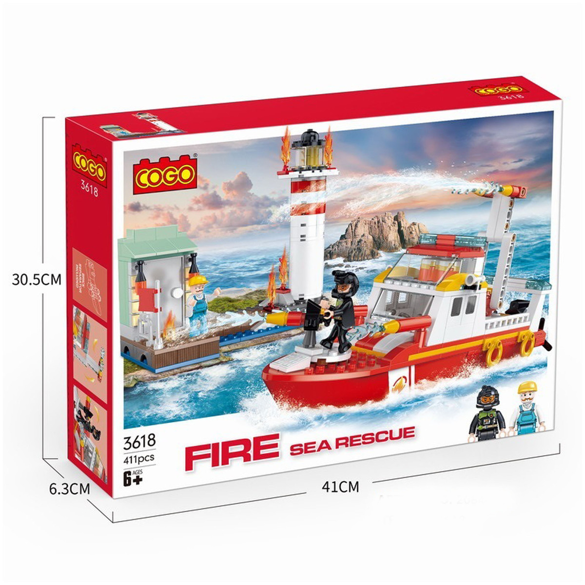 سكيد فيوجن مارين قارب إطفاء، 411 قطعة، 3618