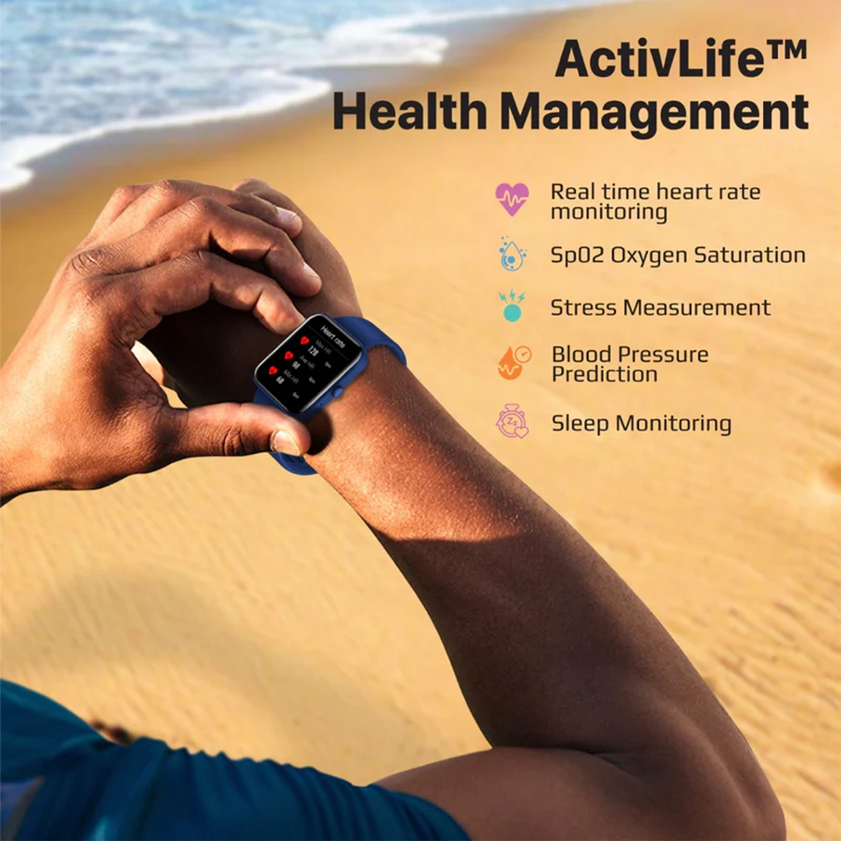 Promate ActivLife Smartwatch with Bluetooth Calling XWATCH‐B18 Blue