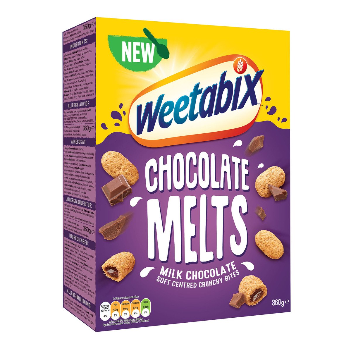Weetabix Melts Milk Chocolate Value Pack 360 g