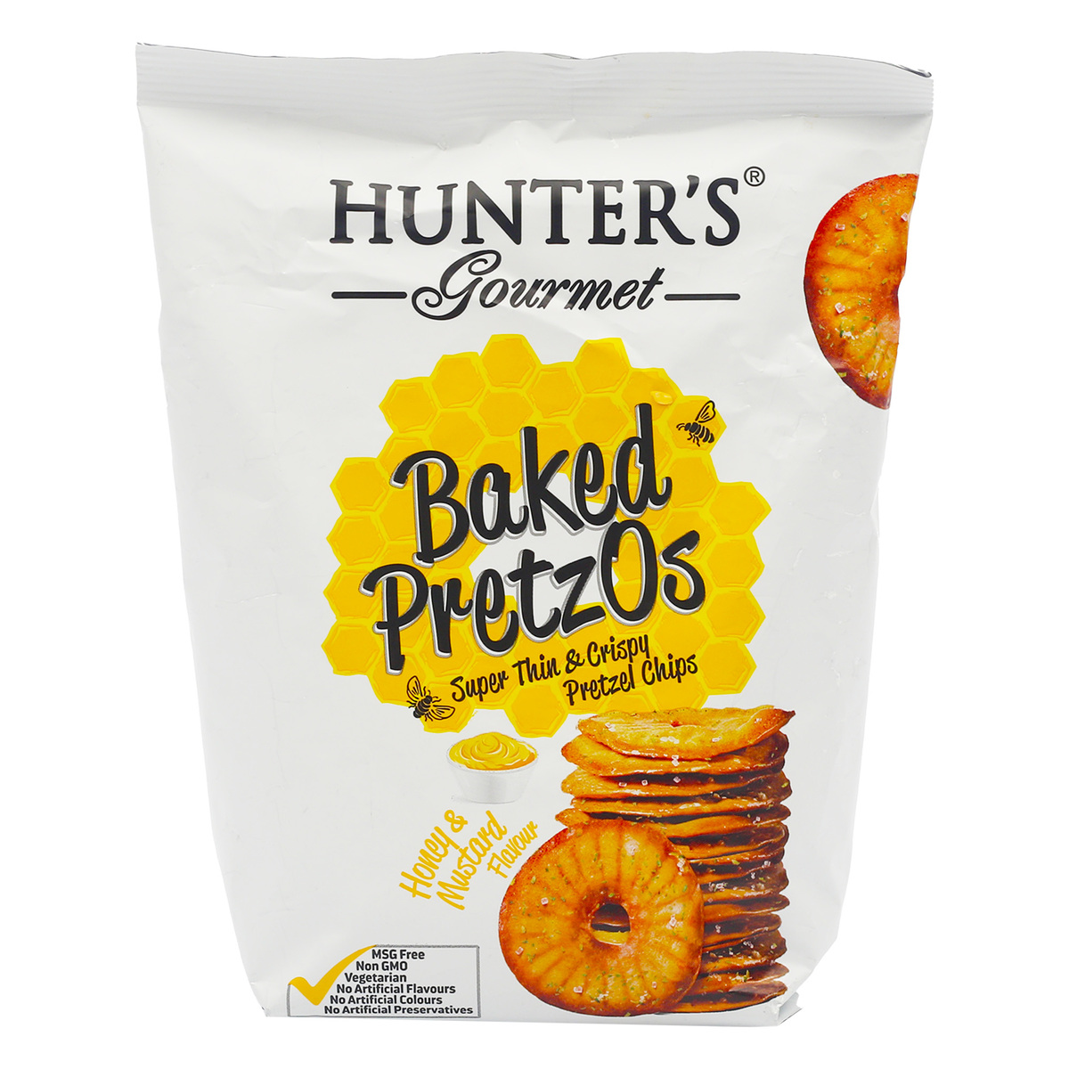 Hunter's Gourmet Baked Pretzos Honey & Mustard Flavour 160 g