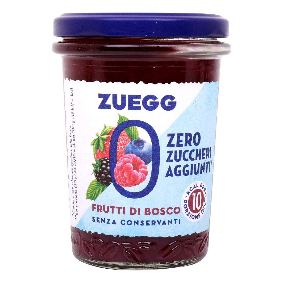 Zuegg Wildberries Jam, No Sugar Added, 220 g