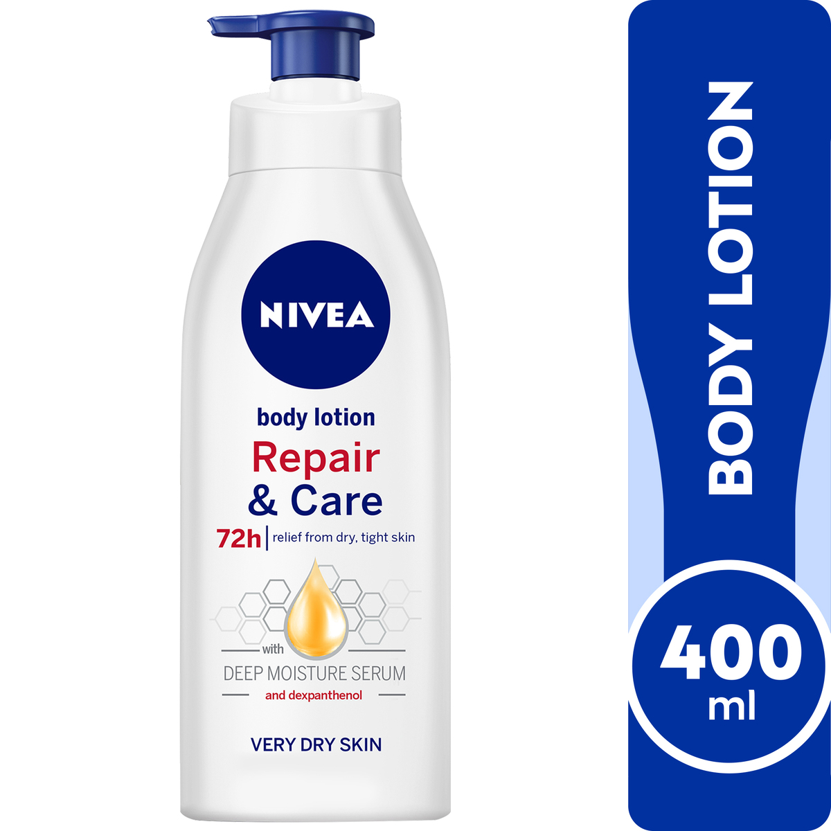 Buy Nivea Body Lotion Repair & Care Very Dry Skin 400 ml Online at Best Price | Body Lotion | Lulu Kuwait in Kuwait