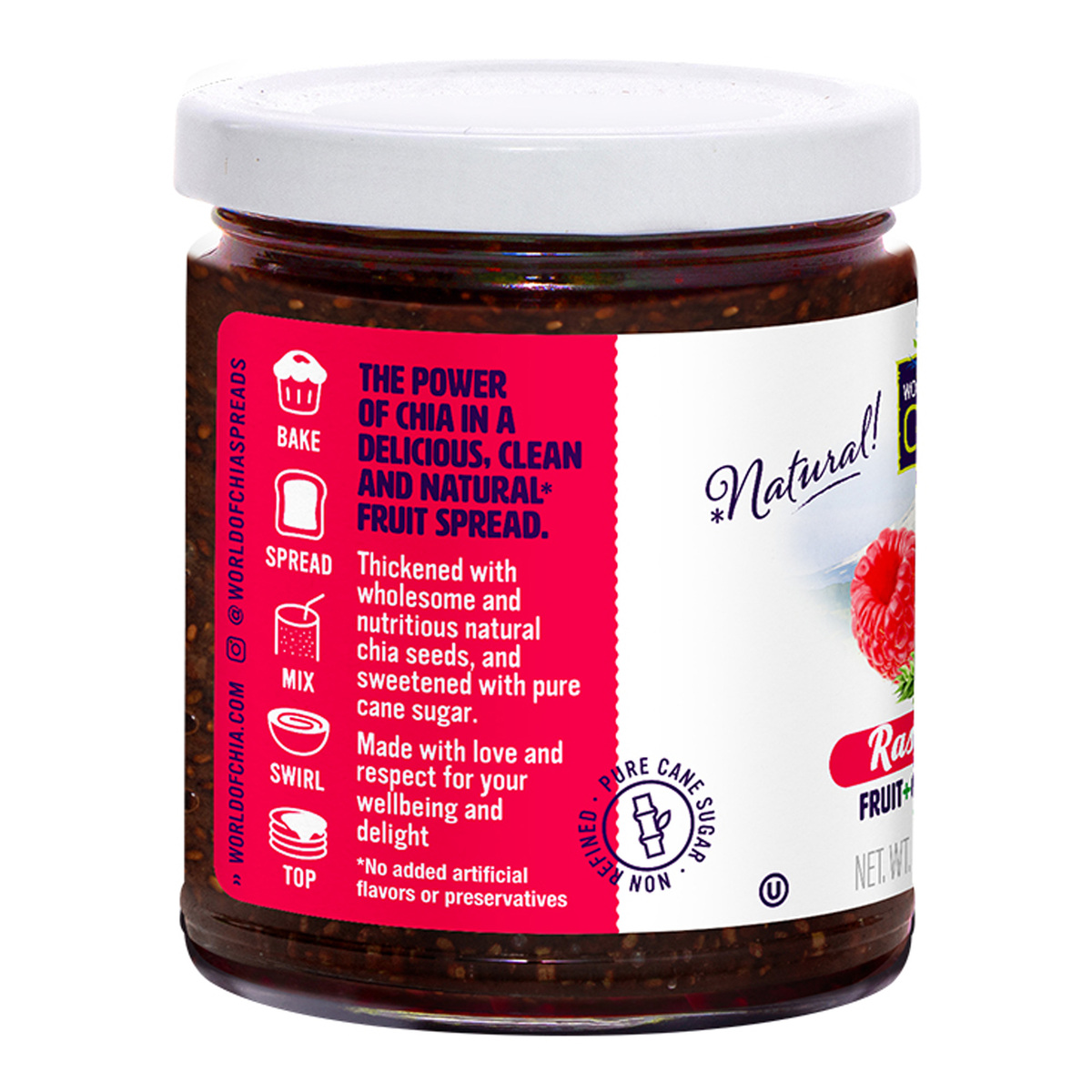 World Of Chia Raspberry Fruit + Chia Spread 300 g