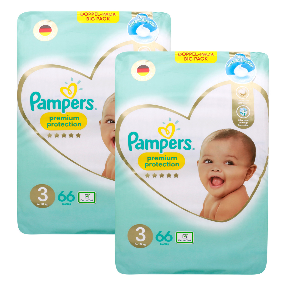 Pampers Premium Care Diaper Size 3 6-10 kg 2 x 66 pcs
