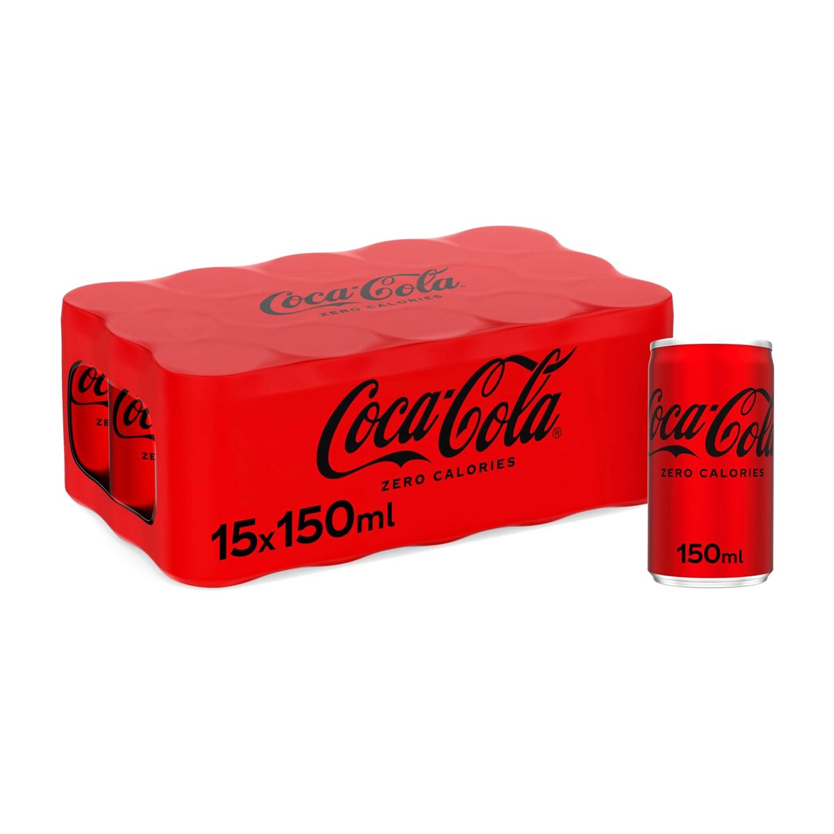 Coca Cola Zero Calories Can Value Pack 15 x 150 ml